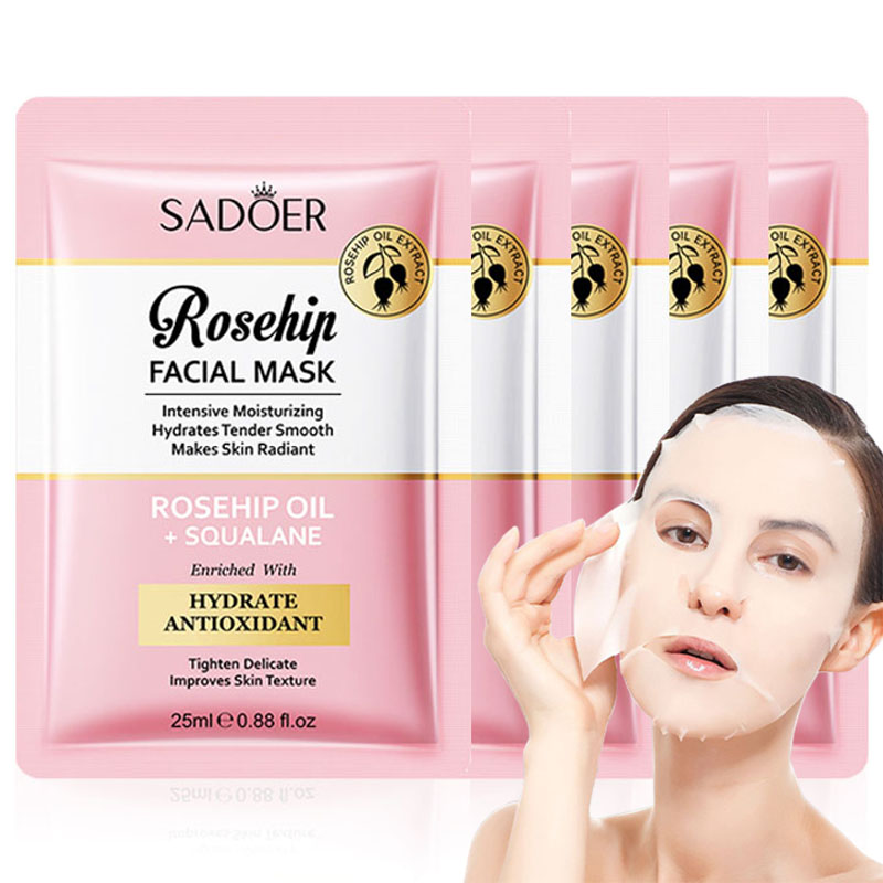 Face Oil Rosehip - 5/10 قطعة SADOER ثمر الورد قناع