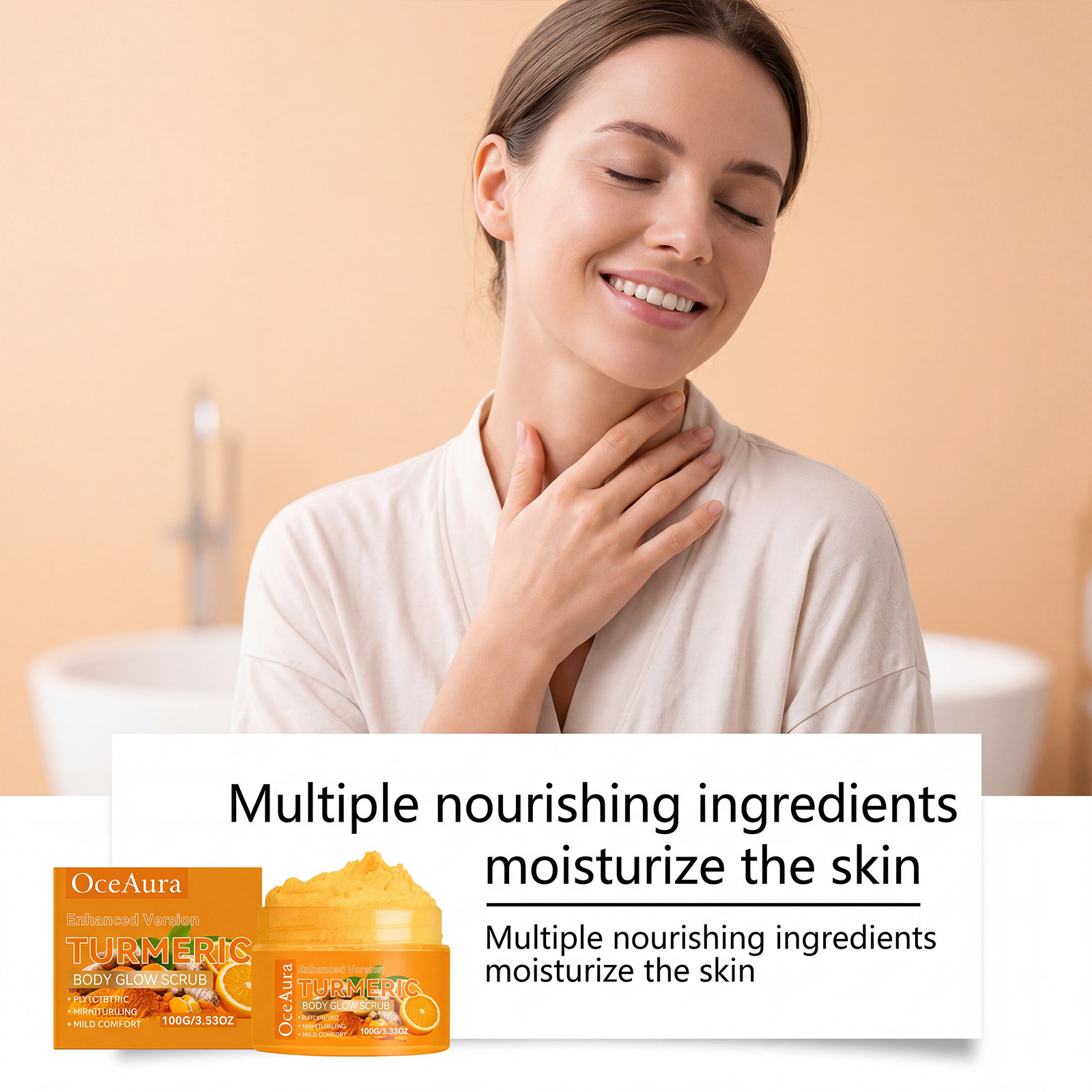 مقشر الجسم بالكركم للتنظيف الع - مراجعة Skincare Glowing وسعره