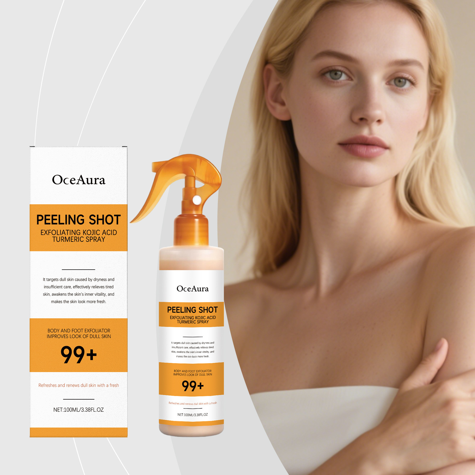 رذاذ حمض الكوجيك والكركم لإزال - مراجعة Skincare Glowing وسعره